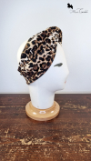 Fascia per capelli in neoprene leopardato, Mimi Conda
