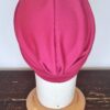 Turbante classico fucsia in viscosa, passante frontale ed arricciatura posteriore, Mimi Condal